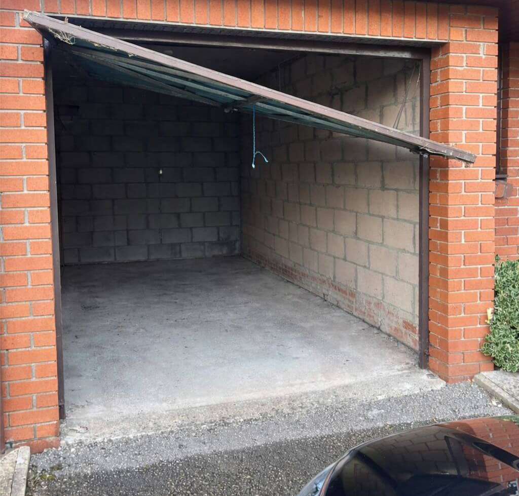 Broken garage door